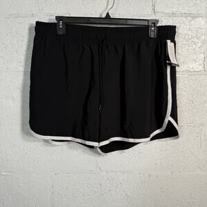 Ideology Plus size running short, black/white 1X